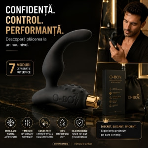 Vibrator Prostată O-Boy 7 Speed Negru Thumb 3