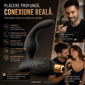 Vibrator Prostată O-Boy 7 Speed Negru Thumb 2