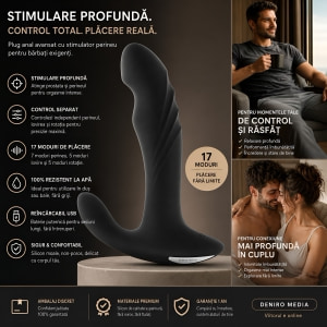Vibrator Prostată Rebel Plug 3 Functions Negru Thumb 8
