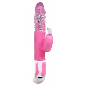 Vibrator Rabbit Rotație Și Împingere Fascination Roz Thumb 3
