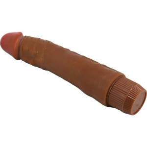 Vibrator Realist Ergonomic Pentru Cuplu 24cm Multi‑viteze Maro Thumb 1