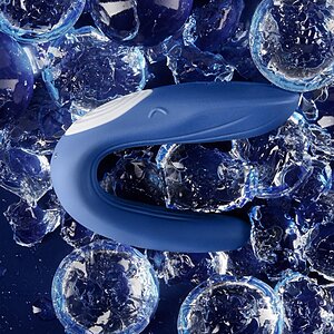 Vibrator Satisfyer Cuplu Partner Whale Albastru Thumb 7