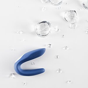 Vibrator Satisfyer Cuplu Partner Whale Albastru Thumb 5