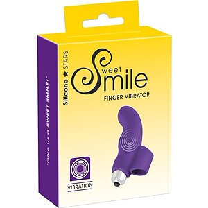 Vibrator Sweet Smile Finger Mov Negru Thumb 3