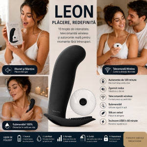Vibrator Wireless Remote Leon Negru Thumb 9
