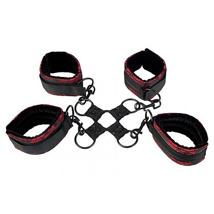 Set Cătușe Scandal Mâini Și Picioare Negru