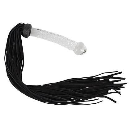 Flogger Glass 2 În 1 Bad Kitty Negru
