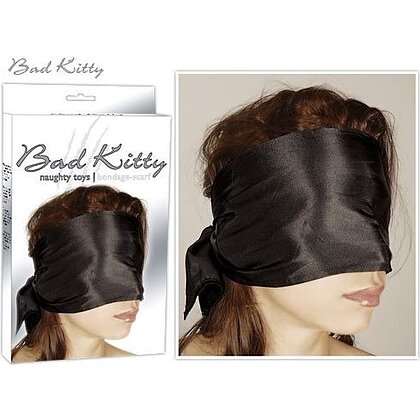 Eșarfă Bondage Satin Negru 120x15 cm Orion Bad Kitty