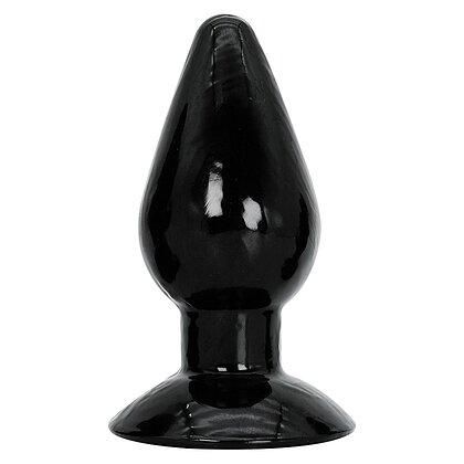 Plug Anal XXL 14 cm — Negru, Bază Lată Pentru siguranță