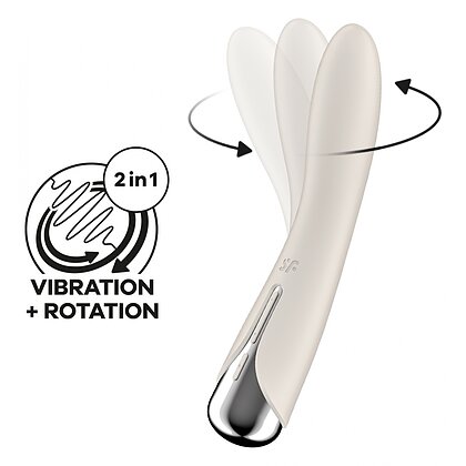 Vibrator Punctul G Satisfyer Spinning Vibe 1 Alb