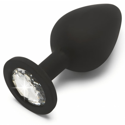 Anal Plug Diamond Jewel Medium Negru