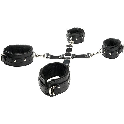 Cătușe Legat Mâini Și Picioare Negru
