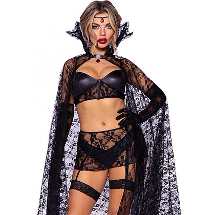 Costum Leg Avenue Seductive Vampire in Lace Negru