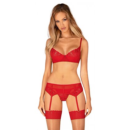 Set Obsessive Ingridia 3 Piese Roșu