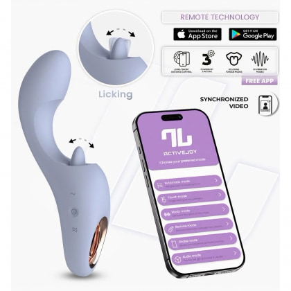 Licking Tongue Vibrator with App Control Mov