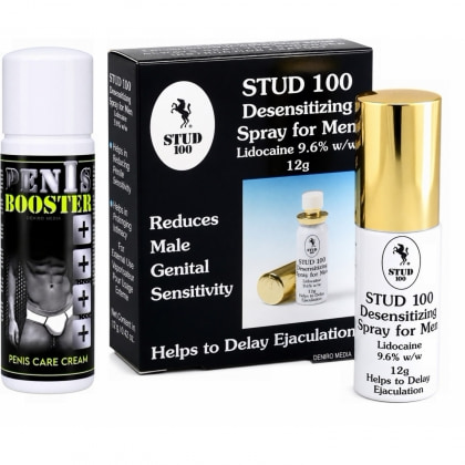 Pachet Cremă Pentru Potență Penis Booster 125ml + Spray Stud 100 Original