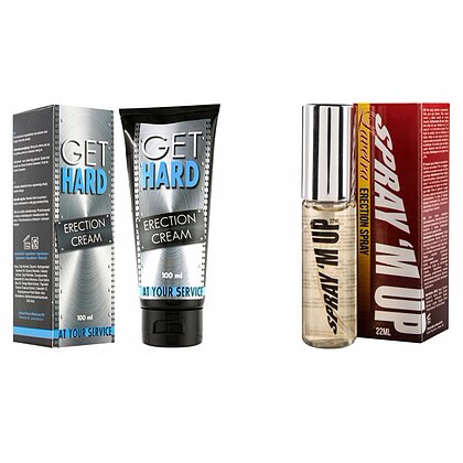 Pachet Cremă Erecție Get Hard + Spray Erecție Spray M-Up 22ml