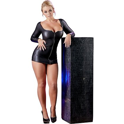 Rochie Cottelli Collection Sparkly Zip Negru