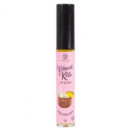 Secret Play Vibrant Kiss — Gloss Pina Colada cu Vibrații