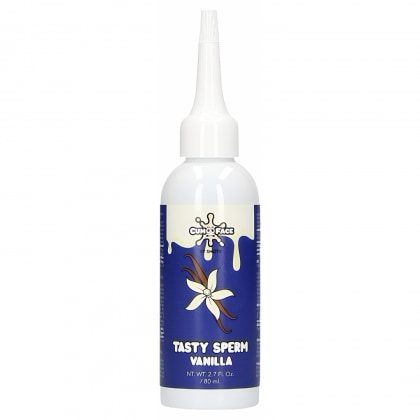 Shots Gel Comestibil Aromă Vanilie — Efect Realist Alb