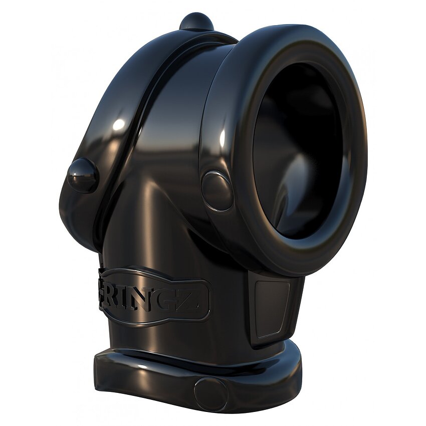 Inel Penis Și Testicule Penis Pipe With Ball Stretcher Negru