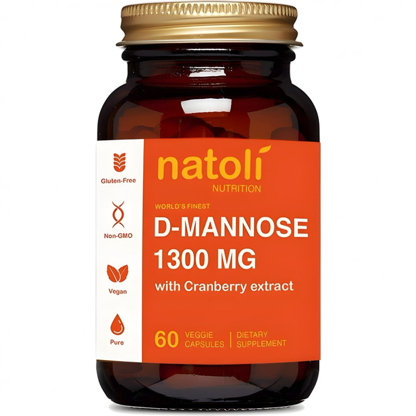 Natoli D-Manoză 1300mg Cu Merișor Pentru Tract Urinar 60buc