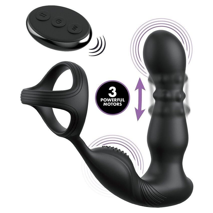 Anal Fantasy Elite Slide Glide 10 Funcții Reîncărcabil Negru