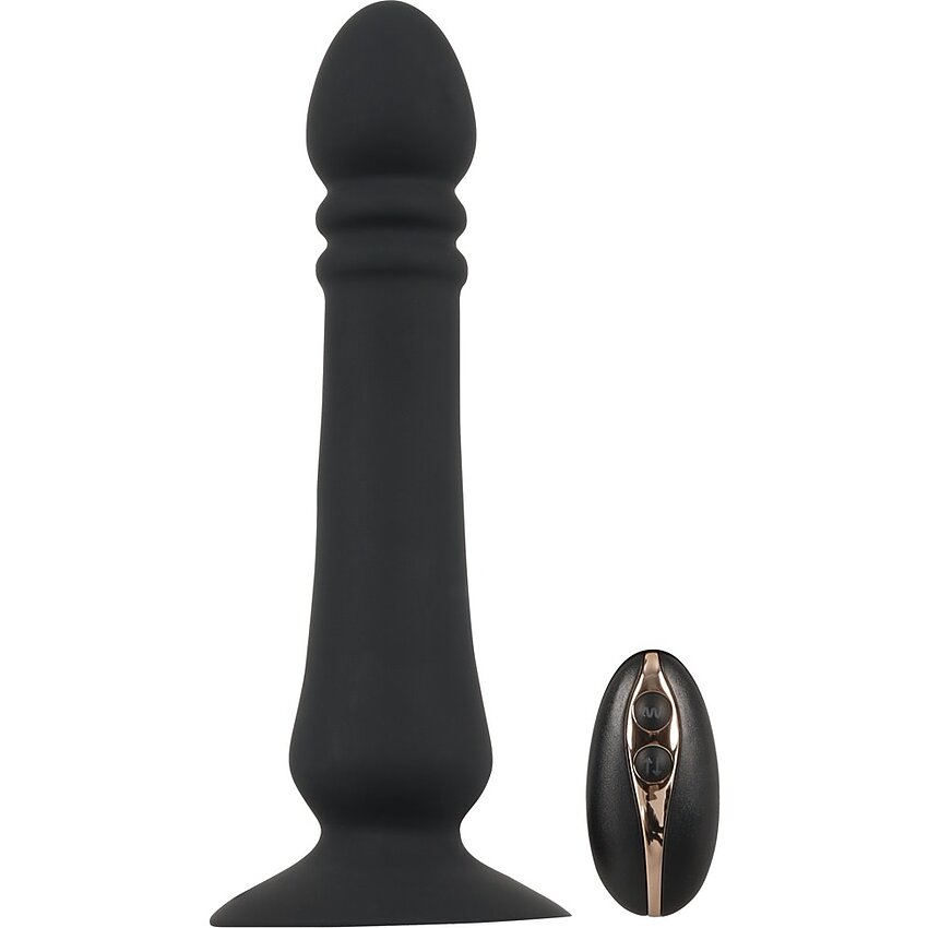 Black Velvets Thruster Anal 7 Moduri, 3 Viteze, Reîncărcabil Negru