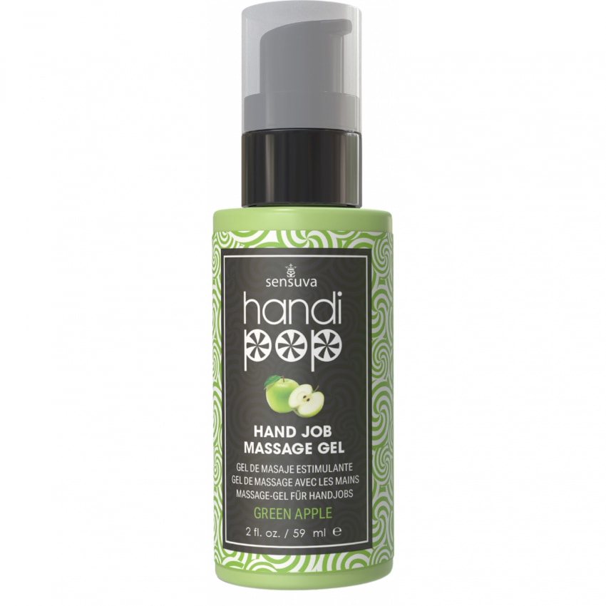 Gel Comestibil Masaj Sensuva HandiPop Măr Verde 59ml