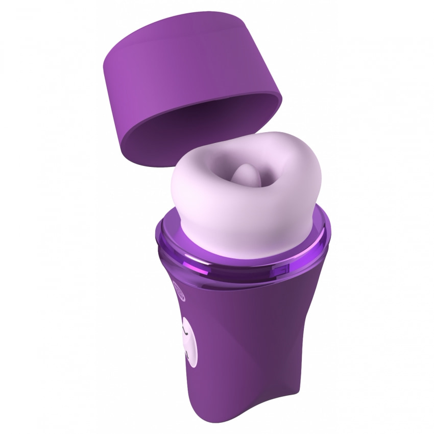 Vibrator Clitoridian Lush Kiss Plush cu Limbă Rotativă Mov
