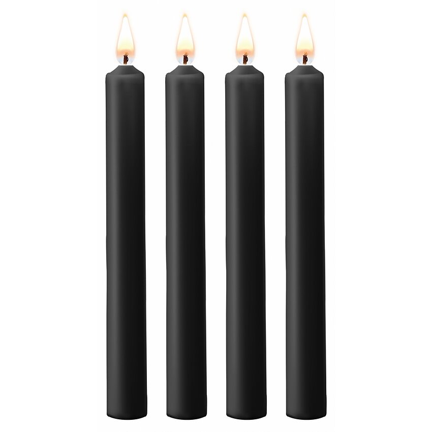 Set 4 Lumânări Negru