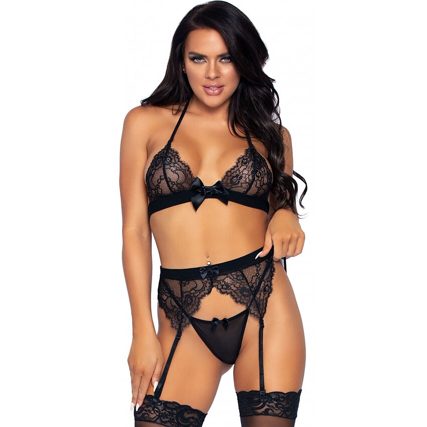 Set Leg Avenue Afrodita Negru L