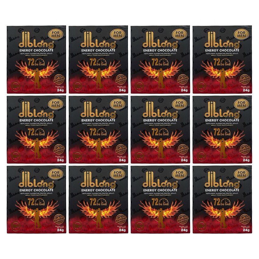 Set 12 x Ciocolată Afrodisiacă Pentru Bărbați Diblong 24g
