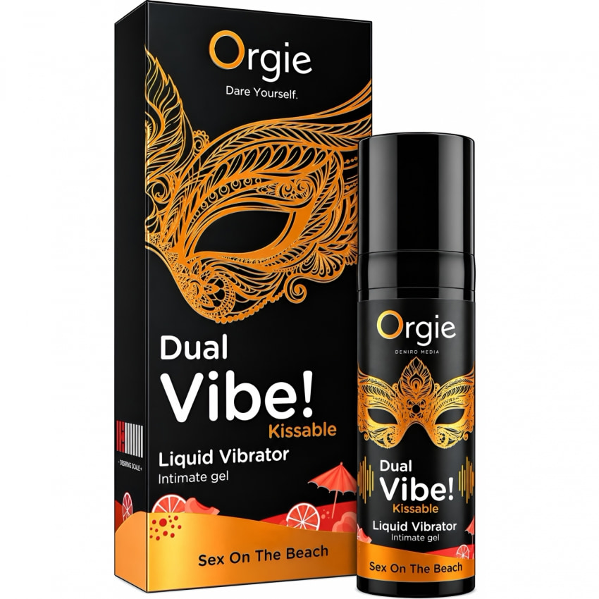 Gel Orgie Dual Vibe Vibrator Lichid Sex On The Beach 15 ml