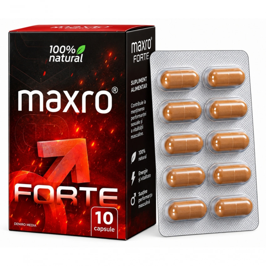 Pastile MaxRo FORTE Pentru Potență Bărbați 10 buc