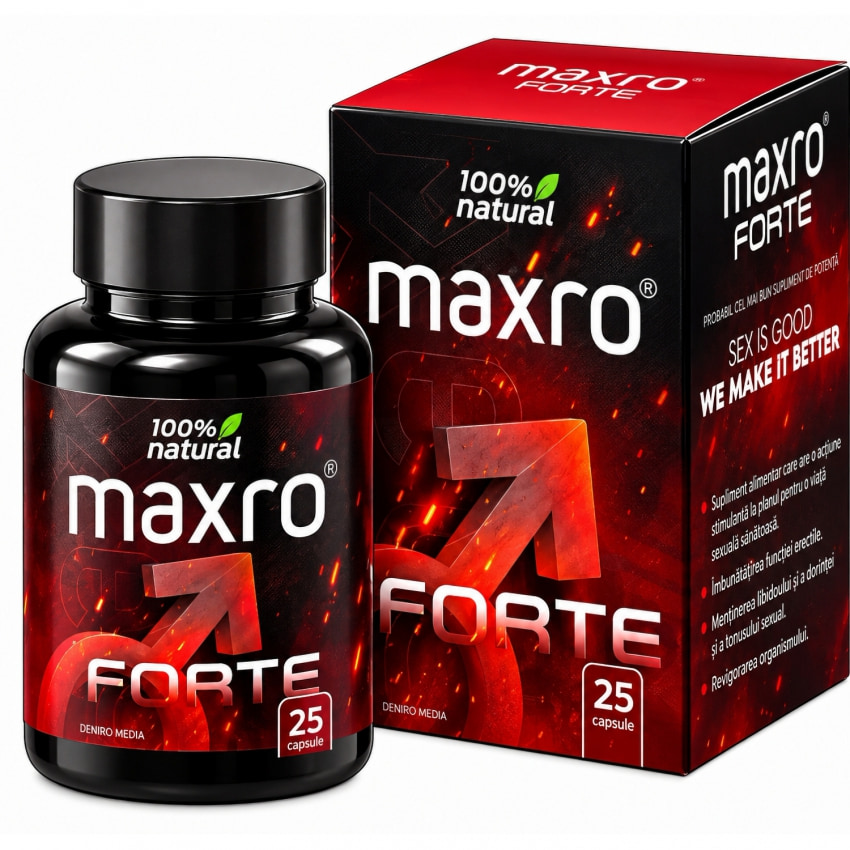 Pastile MaxRo Maxro Forte 25 buc Pentru Bărbați