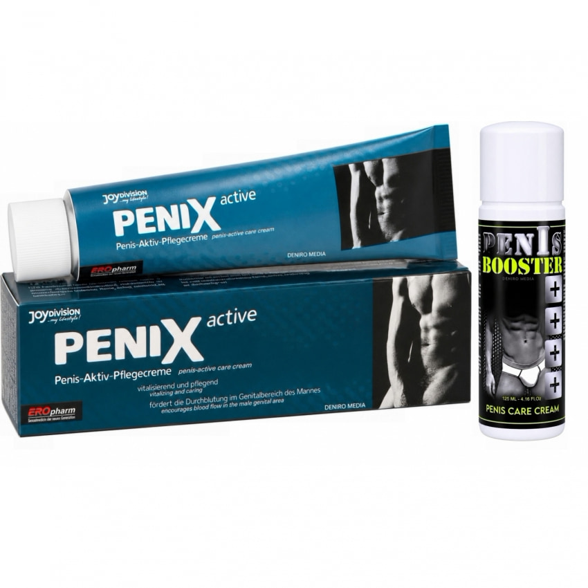 Pachet Cremă Pentru Potență Penis Booster 125ml + Cremă Pentru Potență Penix 75ml