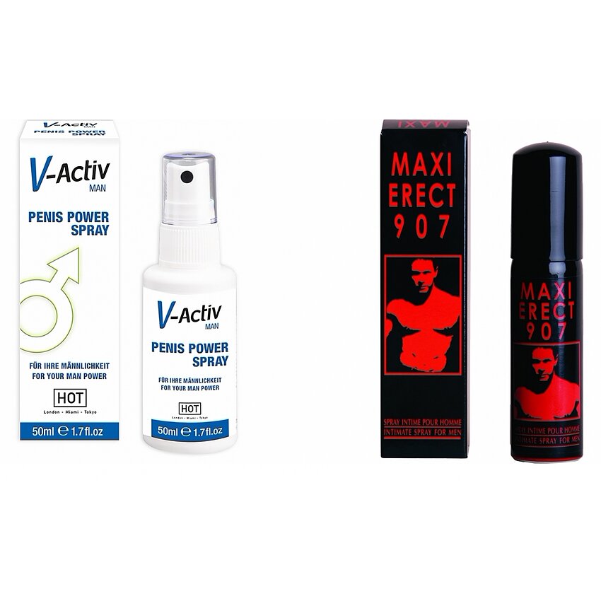 Pachet Spray V-activ Penis Power For Men 50ml + Spray Pentru Potență Maxi Erect 907