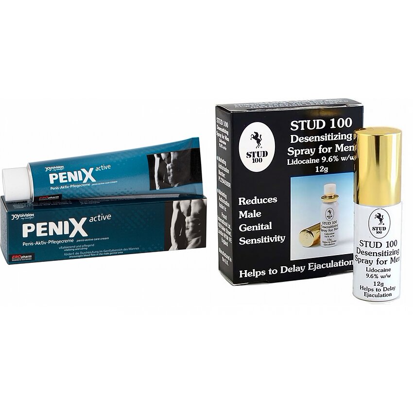 Pachet Spray Stud 100 Original + Cremă Pentru Potență Penix 75ml