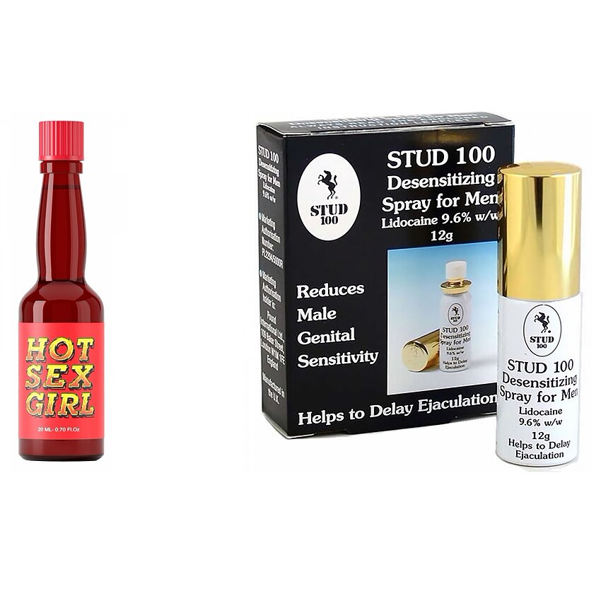 Pachet Spray Stud 100 Original Și Afrodisiac Hot Sex Girl 20ml