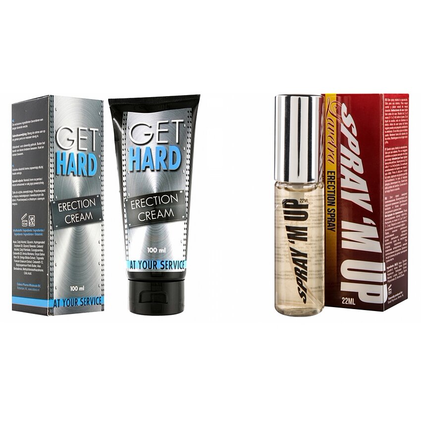 Pachet Cremă Erecție Get Hard 100ml + Spray Erecție Spray M-Up 22ml