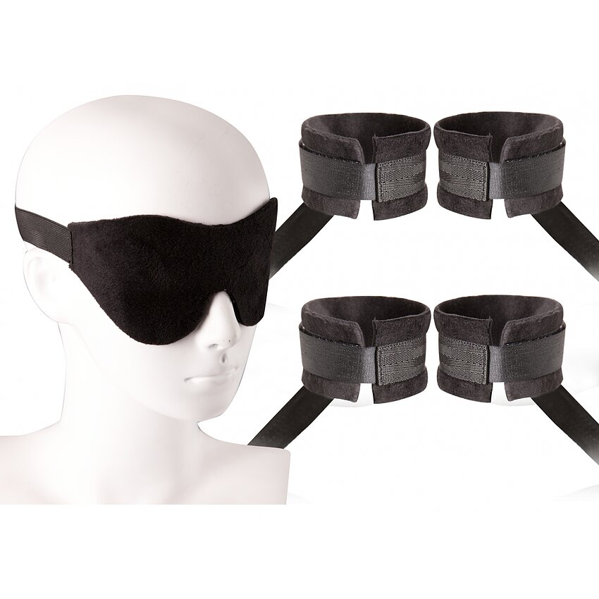 Setul De Cătușe Erotice Pentru Începători Negru