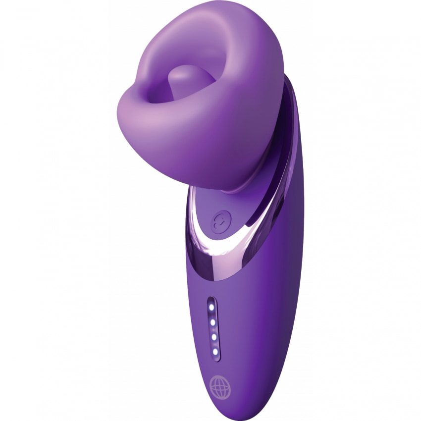 Stimulator cu Suctiune și Limbă Vibratorie, 7 Moduri, USB-C Mov