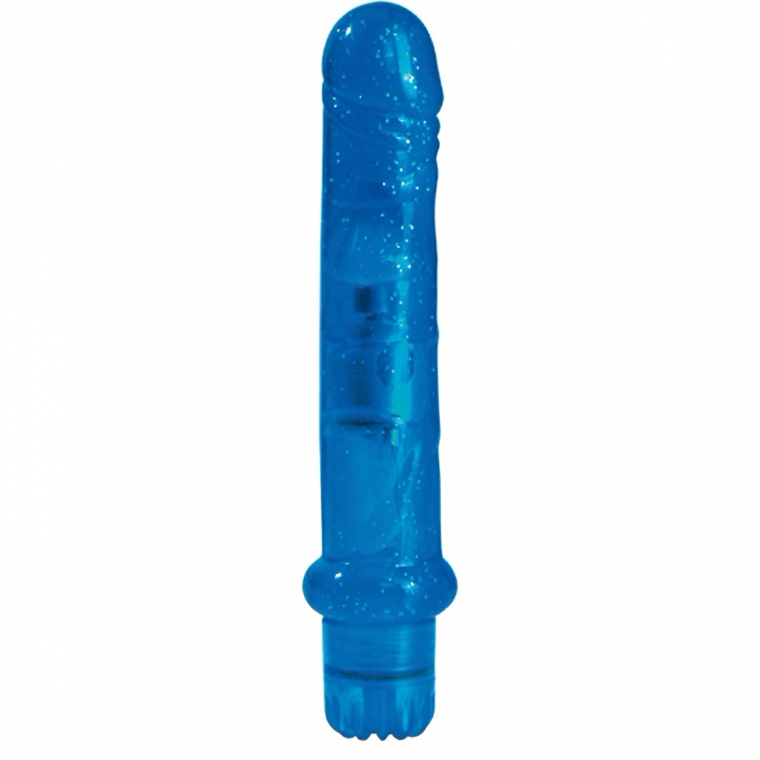 Vibrator Jammy Jelly Fresh Glitter Albastru